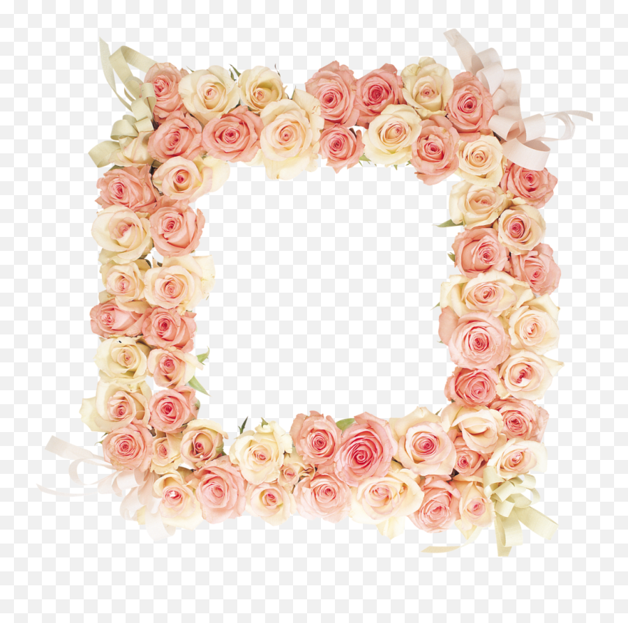 Flores Frame Png Hd Hubpng Es - Marcos De Flores Para,Rose Frame Png