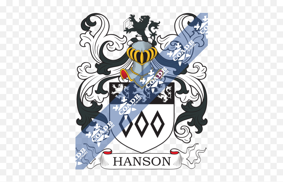 Hanson Family Crest Coat Of Arms And Name History - Holcomb Coat Of Arms Png,Chris Hansen Png