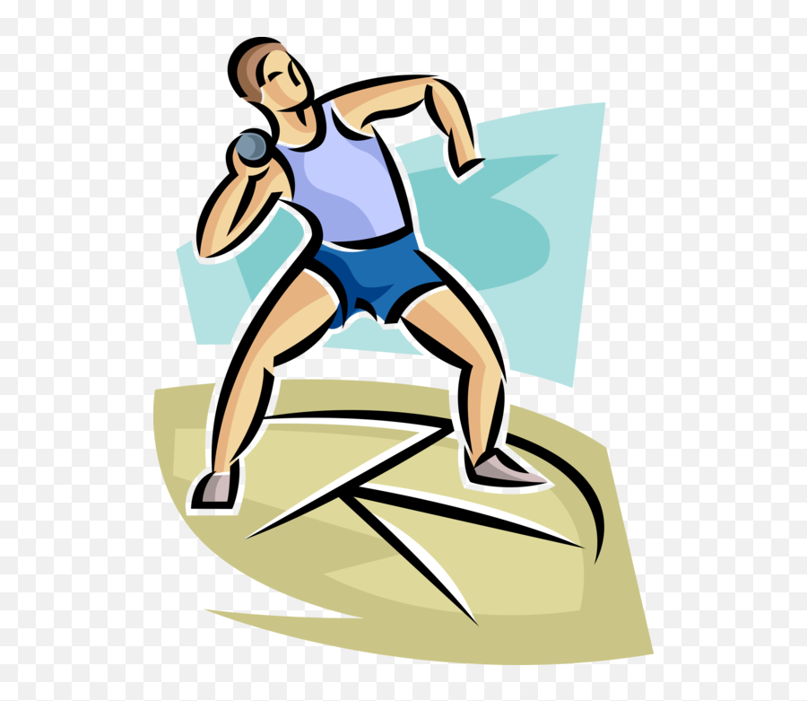Track Meet Competitor Throws Shot Put - Athletics Track Shot Shot Put Clip Art Png,Athlete Png