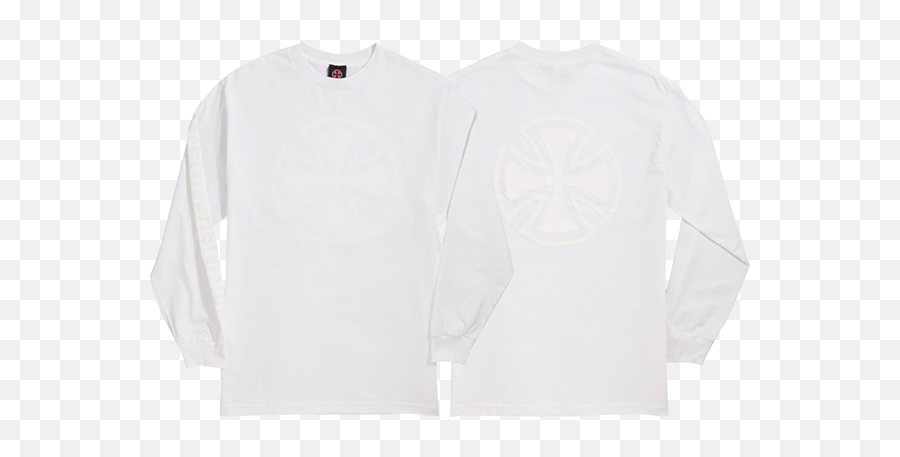 Inde Bar Cross Fade Out Ls M - White Long Sleeve Png,Fade Transparent