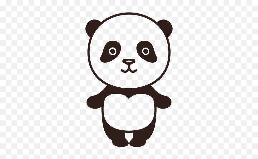 Cute Panda Stroke - Scalable Vector Graphics Png,Panda Transparent