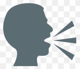 Speaking Head In Silhouette - Emoji Png