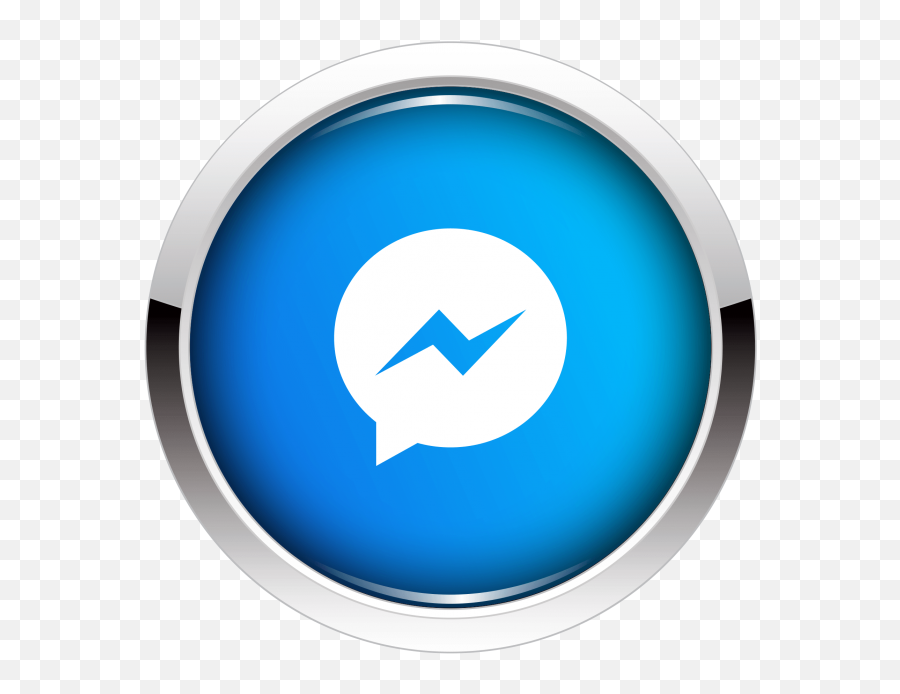Messenger Icon Button Png Image Free - Transparent Messenger Icon Png,Facebook Messenger Png
