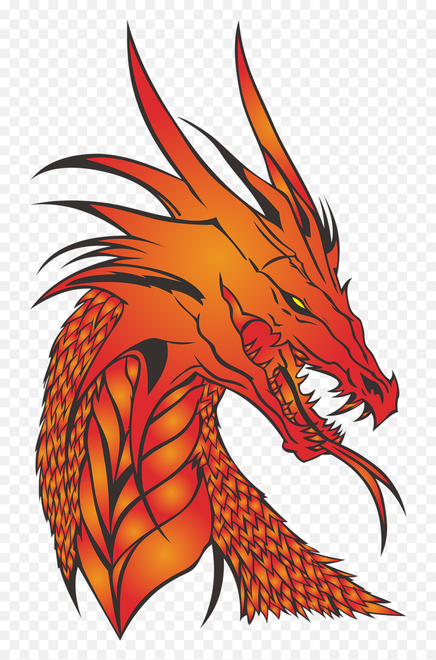 Download Dragon No Background The Head - Dragon Silhouette Png,Dragon Head Png
