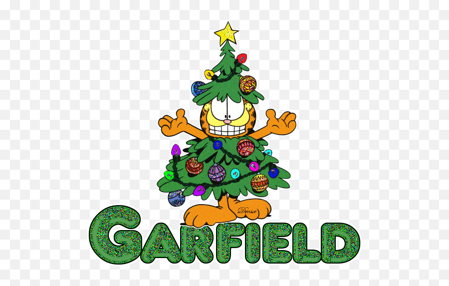 A Garfield Christmas Pinterest Tree Cartoon And - Garfield Christmas 2019 Gif Png,Garfield Transparent