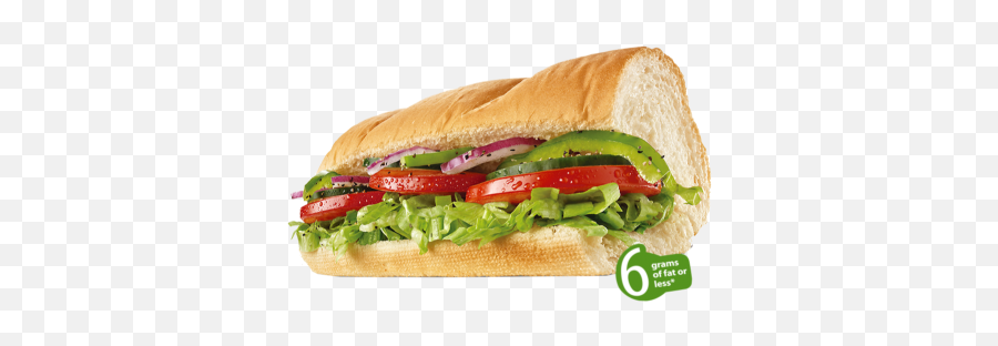 Veggie - Subway Sandwich Veggie Delight Png,Subway Sandwich Png