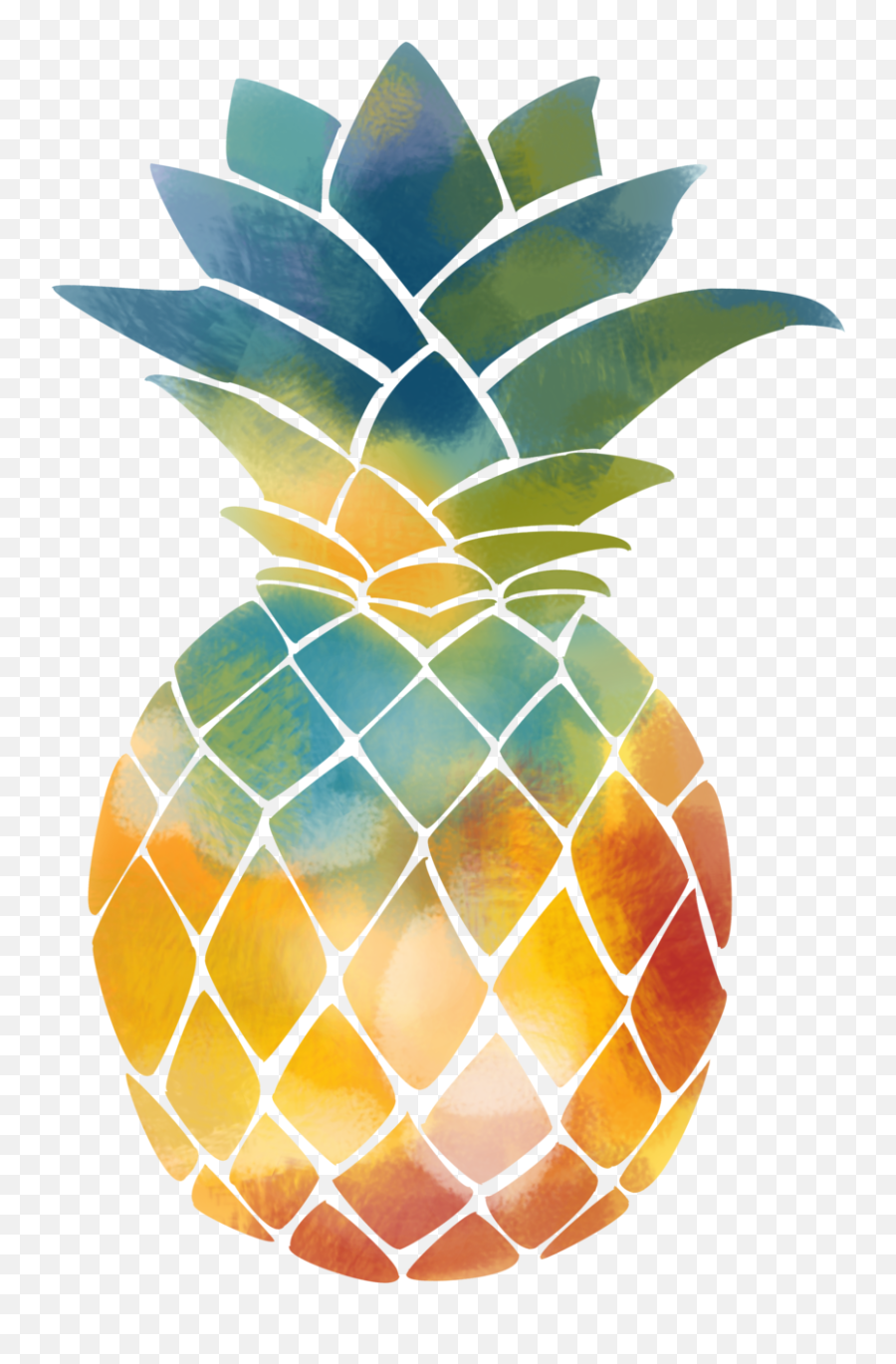Pineapple Juice - Watercolor Pineapple Vector Png,Pineapple Transparent