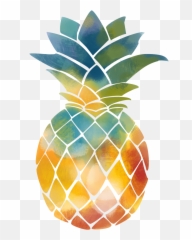 Pineapple Juice - Watercolor Vector Png
