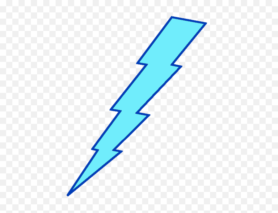 Light Blue Lightning Bolt - Blue Lightning Bolt Clipart Png,Lightning Bolt Transparent Background