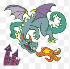 Evil Green Dragon Flying Fire - Transparent Png U0026 Svg Vector Dragon Volador Png Dibujo,Evil Png