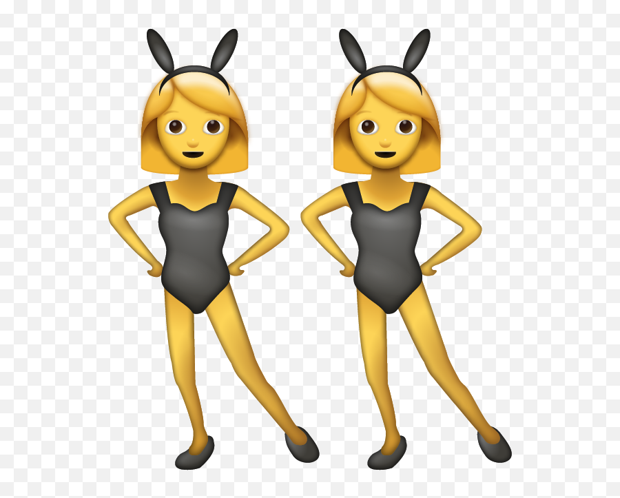 Bunny Emoji Free Download Ios Emojis - Women With Bunny Ears Emoji Png,Bunny Ears Transparent
