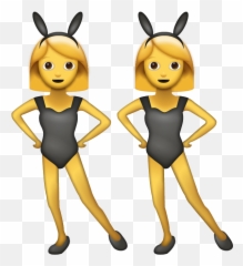 Bunny Emoji Free Download Ios Emojis - Women With Ears png