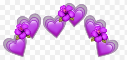 Purple Heart Hearts Emoji Emojis - Png Pack