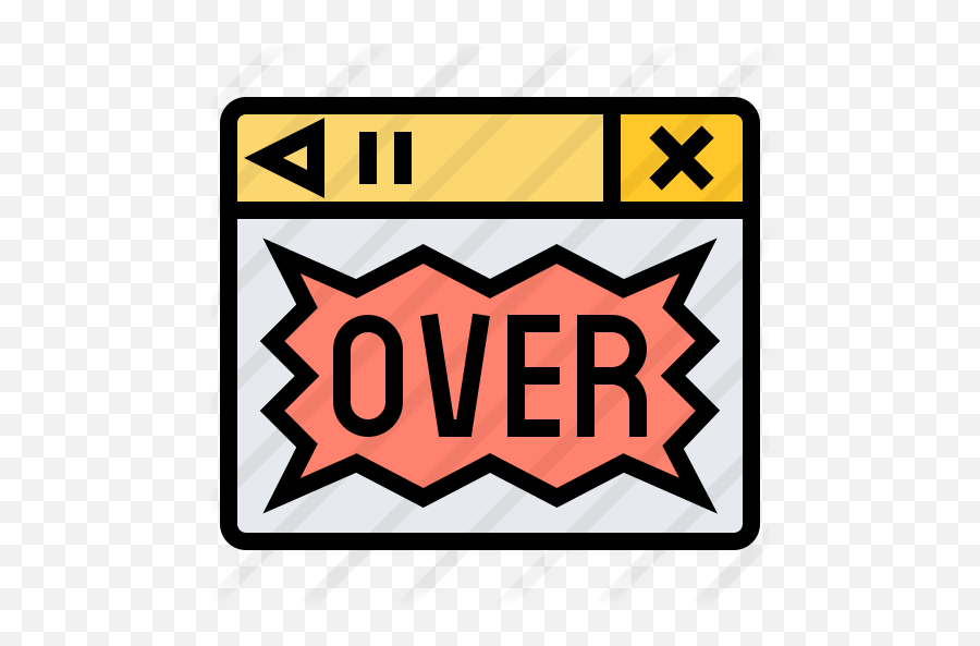Game Over - Free Gaming Icons Clip Art Png,Game Over Png