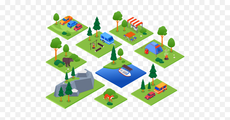 Parking Lot Icon - Download In Dualtone Style Camping Png,Rent The Runway App Icon