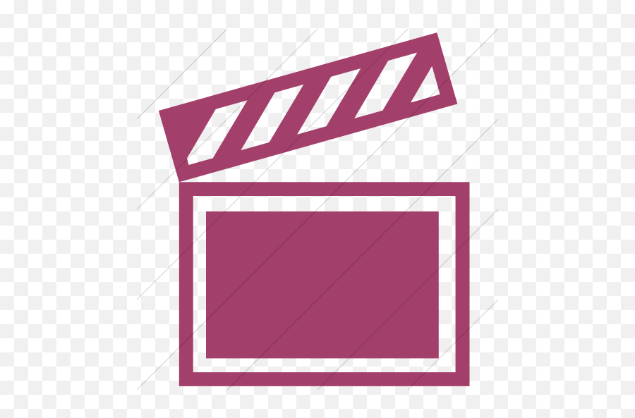 Iconsetc Simple Pink Classica Movie Clapper Icon - Pink Movie Clapper Clipart Png,Movie Clapper Png
