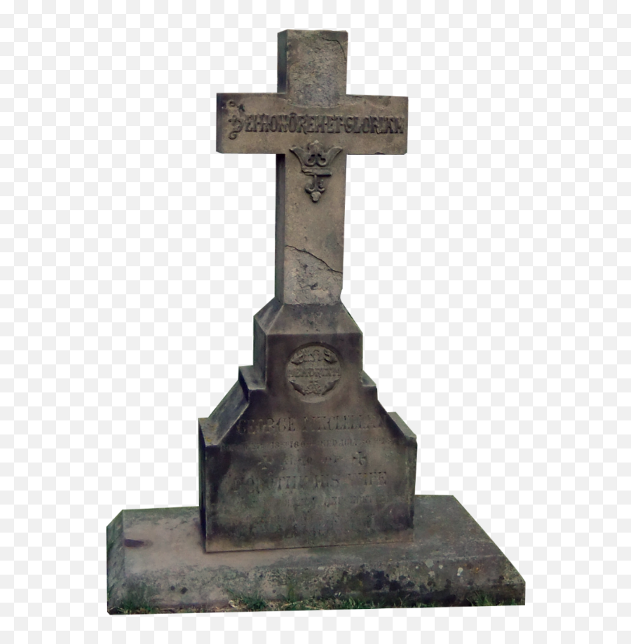 Gravestone Grave - Tombstone Cross Png,Gravestone Transparent