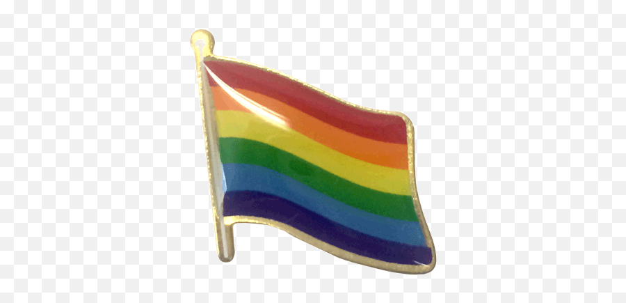Pride Lapel Pin Waving Flag - Flag Png,Gay Pride Flag Png