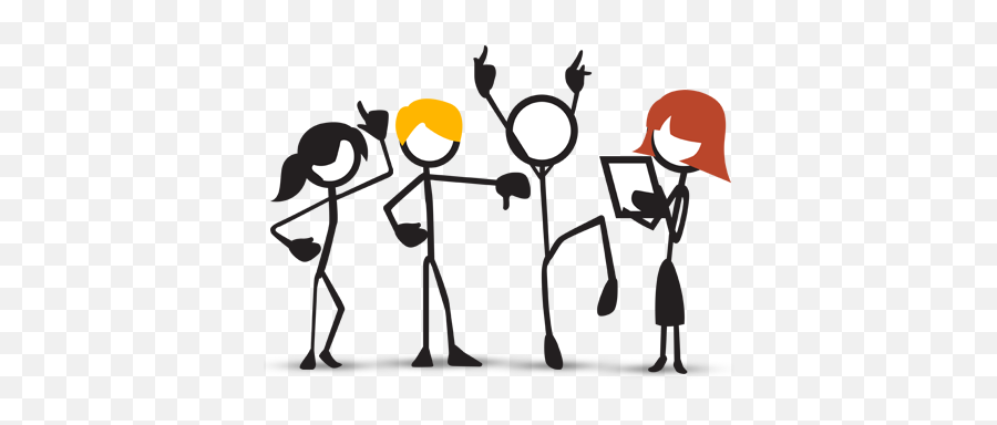 Download Stick Figures - Students Stick Figures Png Image Happy Team Is A Productive Team,Stick Figures Png