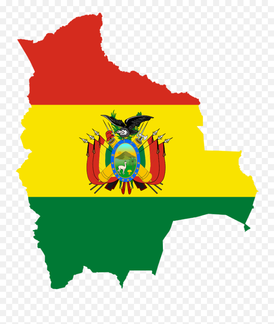 Bolivia Flag Map - Bolivia Flag Map Png,Bolivia Flag Png