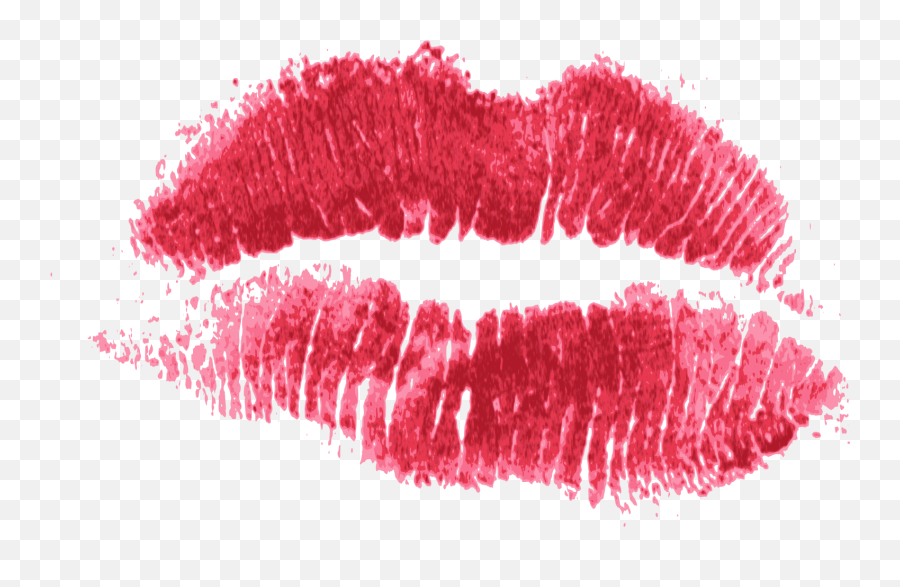 Red Print Of Kiss Lips Transparent - Lipstick Kiss Transparent Background Png,Lips Png