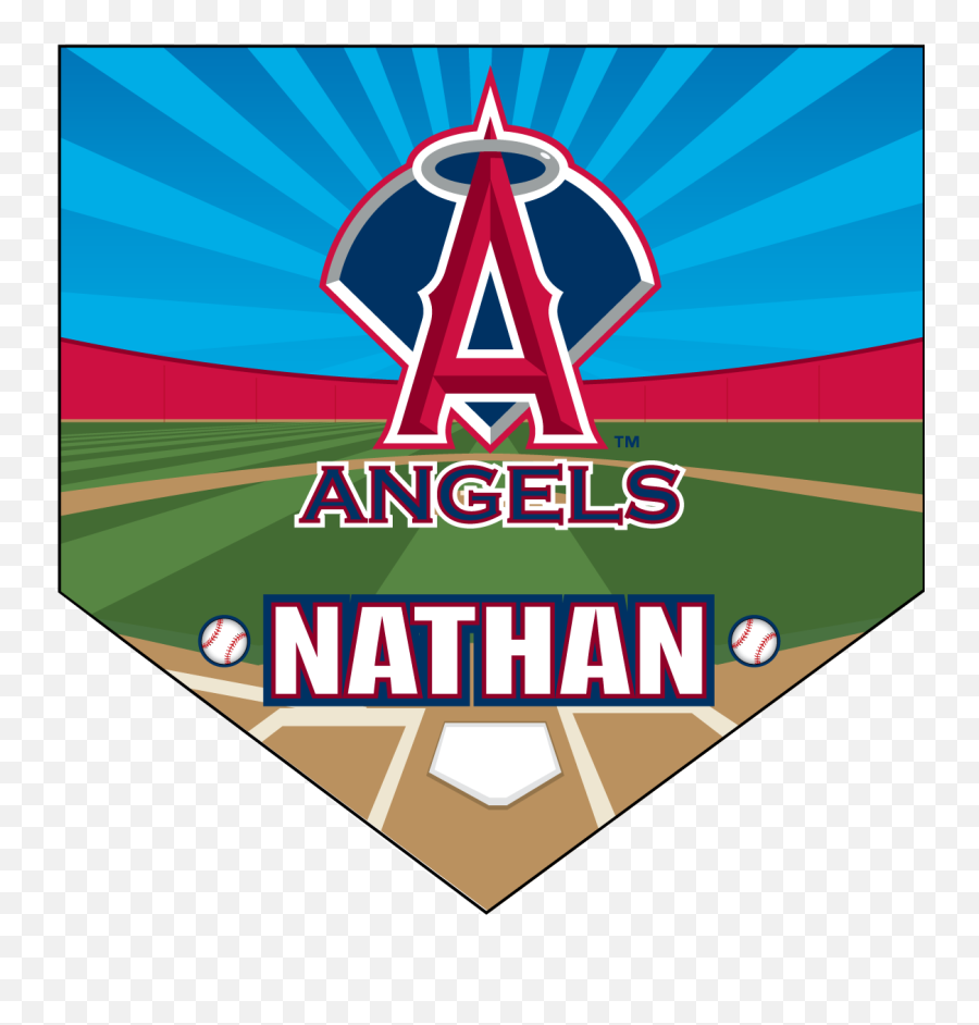 Home Plate Individual Team Pennant - Los Angeles Angels Logo Png,Home Plate Png