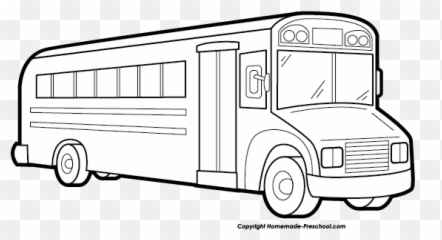 Bus Clipart No Background Png Image - Transparent School Black And White