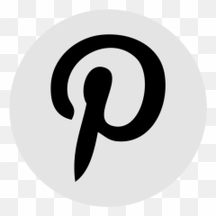 Download Pinterest Logo Png White - Black Facebook Twitter Instagram
