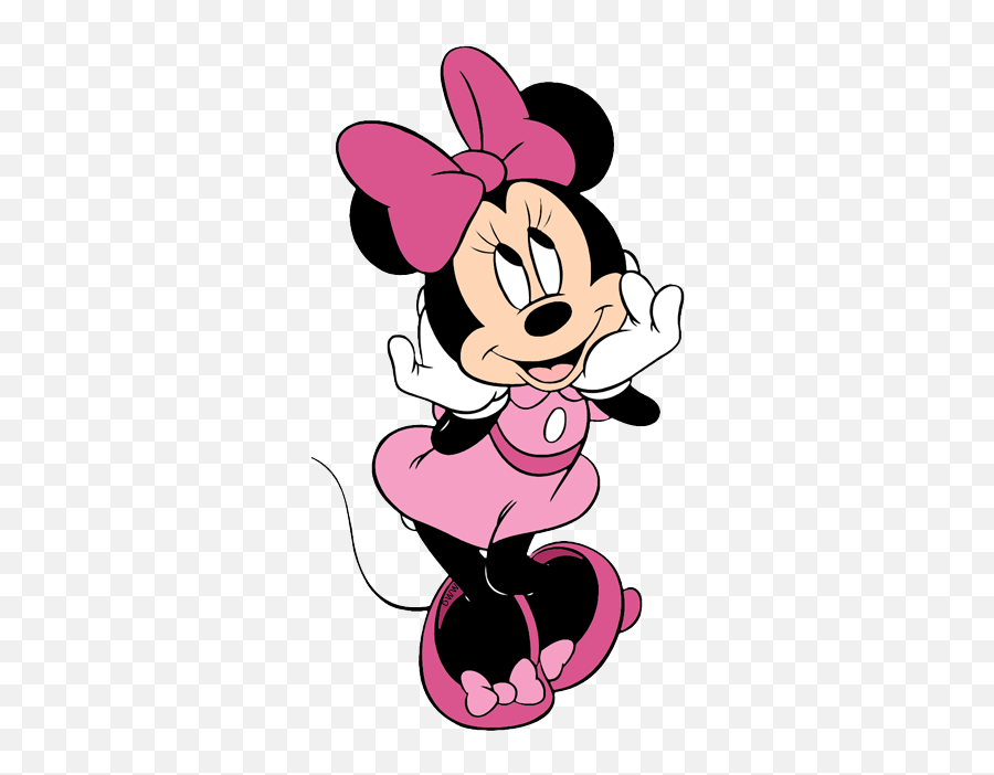 Minnie In Pink Png - Cute Minnie Mouse Pink Full Size Png Vivo 1812 Back Cover Price,Png Cute