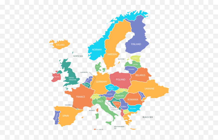 Donate In Europe Open Medicine Foundation - Simple Map Of Europe Continent Png,Europe Map Png