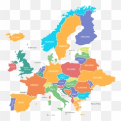 Donate In Europe Open Medicine Foundation - Simple Map Of Europe Continent Png,Europe Map Png