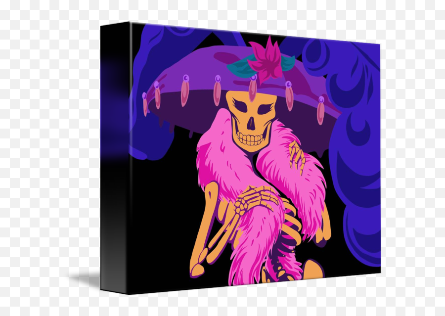 La Catrina Calavera By Erika Harm - Illustration Png,Catrina Png