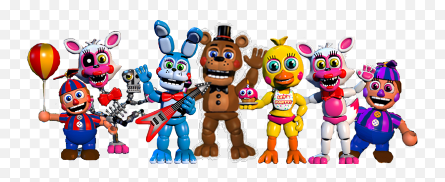 Five Nights - Fnaf World Toy Animatronics,Five Nights At Freddy's Png
