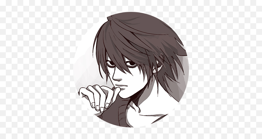 Icons Desu Close - L Lawliet Manga Icon Png,L Logo Death Note