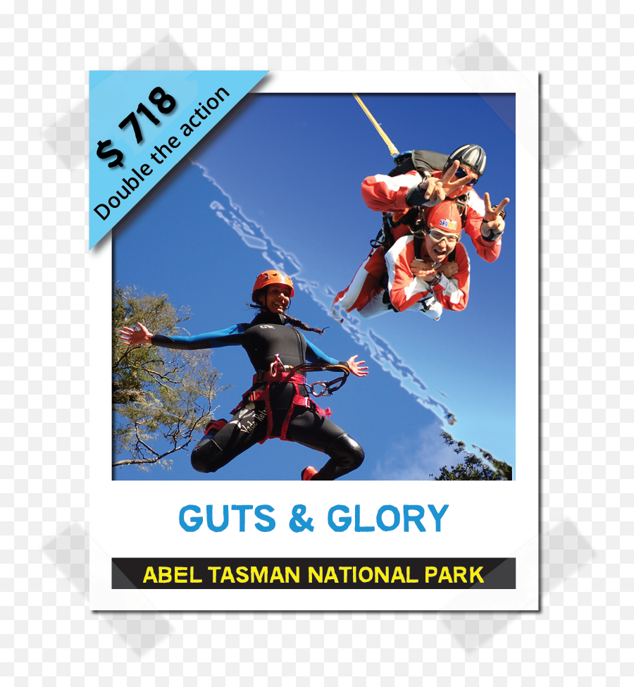 Abel Tasman Canyoning - The Guts U0026 Glory Adrenaline Combo Extreme Sport Png,Guts Png