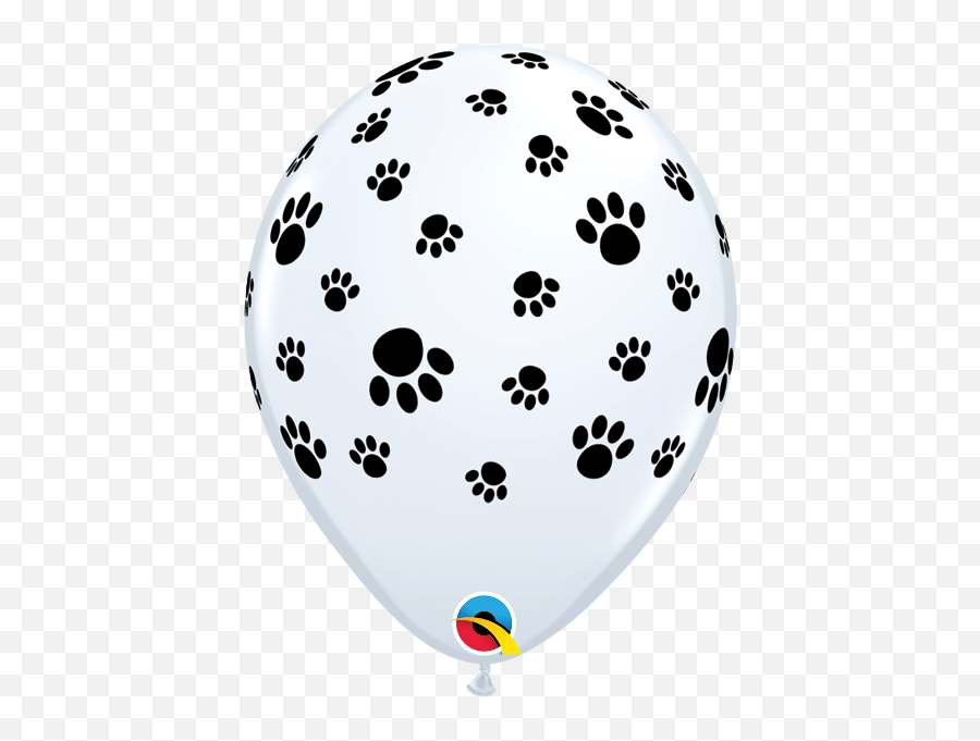 11u0027u0027 Paw Prints White - Inflated Happy Birthday Dog Balloons Png,Paw Prints Png