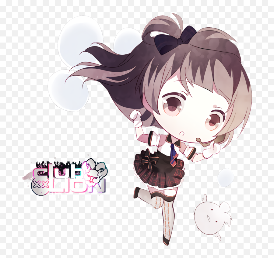 Chibi Kawaii Cute Anime Girl Sticker By Banyamu - Cute Anime Girl Chibis Kawaii Hd Png,Cute Anime Girl Transparent