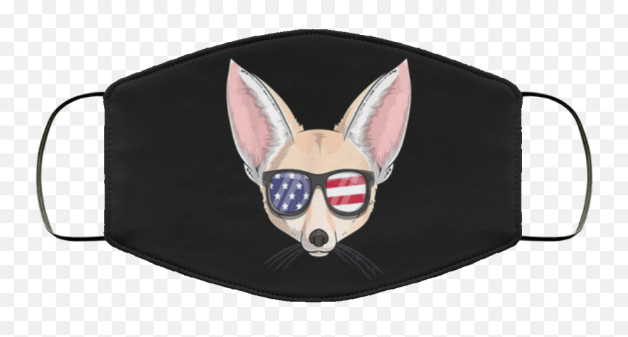 Fennec Fox Patriotic Usa 4th Of July American Face Mask - Cloth Face Mask Png,Fennec Fox Png