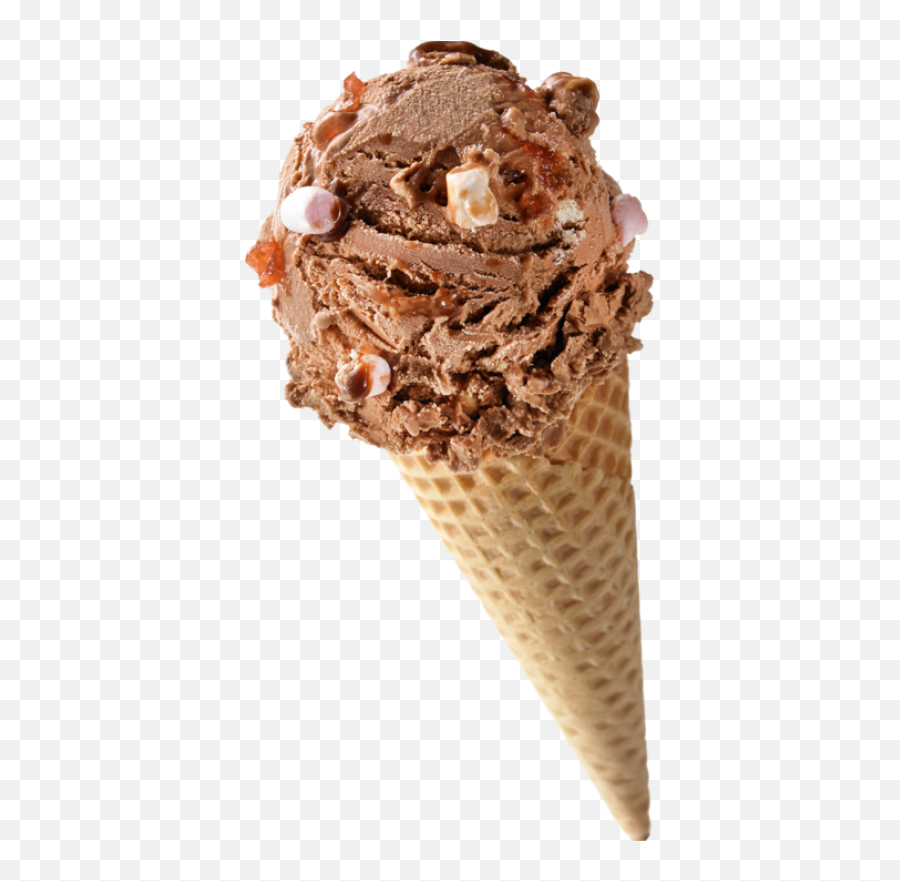 Kellyu0027s Rocky Road - Rocky Road In Cone Png,Ice Cream Transparent Background