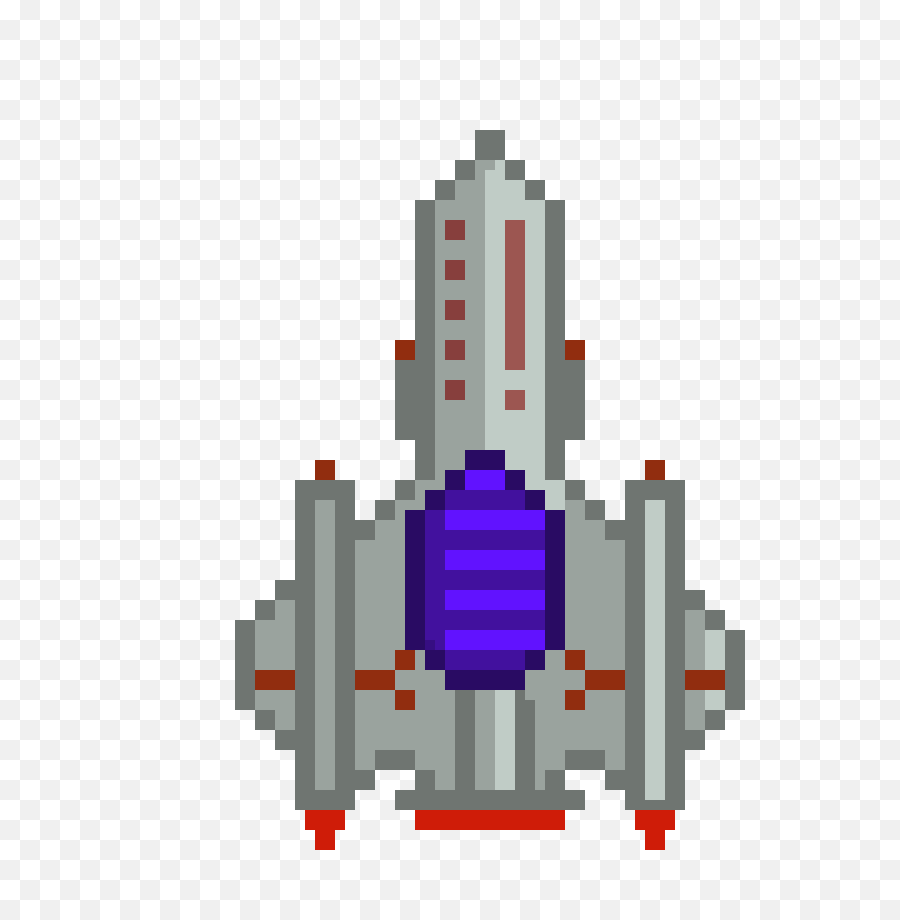 Download Pixel Rocket Ship Transparent - Rocket Ship Pixel Art Png,Rocket Ship Transparent