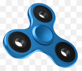 Download Hd Fidget Spinner Alloy Blue 360 Focus Toy Tri - Fidget Spinner Png,Spinner Png