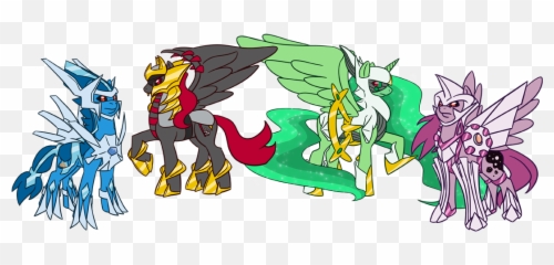 Hypebeast Wolf Chris A Twitteren Ponified Sinnoh Legendary - Pokemon Giratina Palkia Dialga Arceus Png,Giratina Png