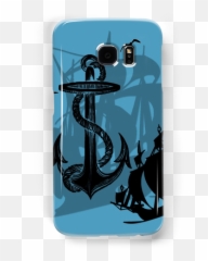 Download Pirate Ships U0026 Anchor Black Silhouette - png