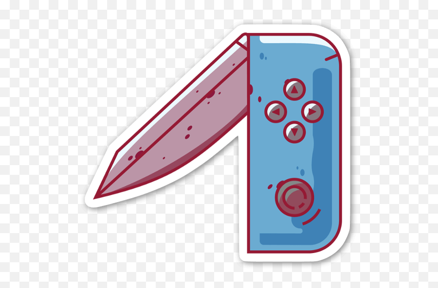 Blue Switchblade - Stickerapp Circle Png,Switchblade Png