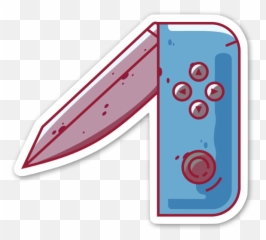 Blue Switchblade - Stickerapp Circle Png,Switchblade Png