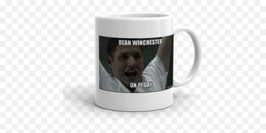 Dean Winchester - Supernatural Dean On Pi Day Meme Beer Stein Png,Dean Winchester Png