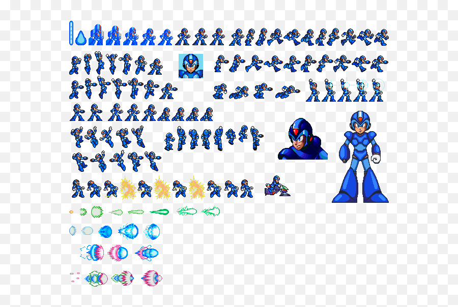 Megaman - Mega Man X Sprite Sheet Png,Megaman X Png