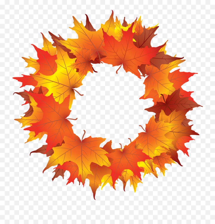 Autumn Wreath Clipart Kid 2 - Clipartix Fall Leaf Wreath Clipart Png,Wreath Png