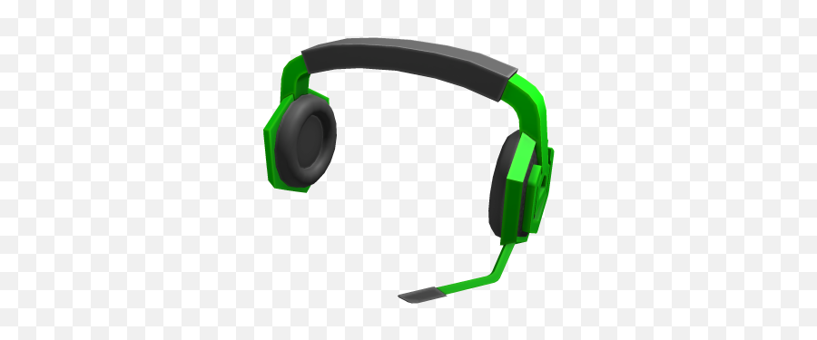 Green Gaming Headset - Roblox Portable Png,Gaming Headset Png