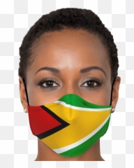 Guyana Flag Camouflage Cloth Face Masks - Cloth Face Mask Png,Guyana Flag Png
